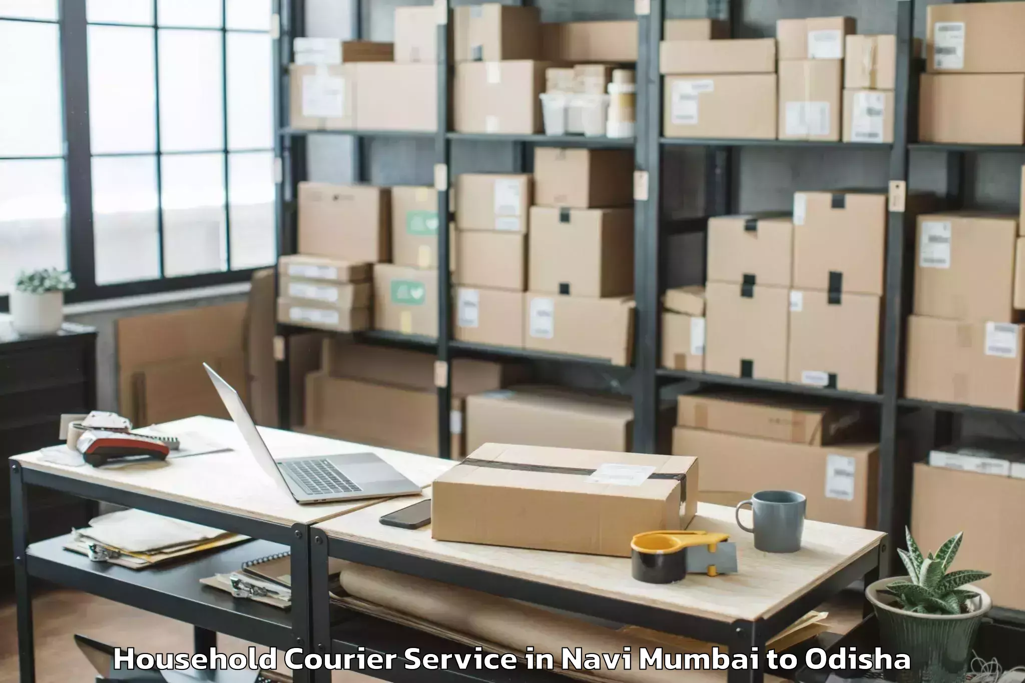 Professional Navi Mumbai to Chandaka Household Courier